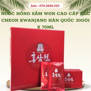 Nước Hồng Sâm Won Cao Cấp KGC Cheon KwanJang Hàn Quốc 30 gói x 70ml