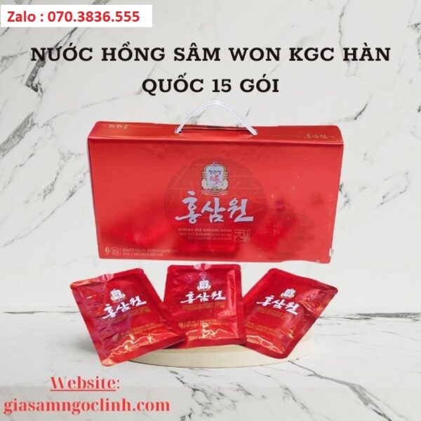 Nước Hồng Sâm Won KGC Hàn Quốc 15 gói