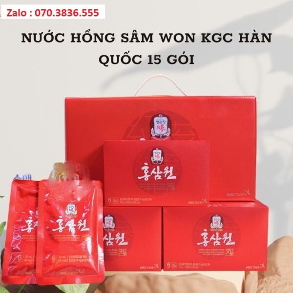 Nước Hồng Sâm Won KGC Hàn Quốc 15 gói