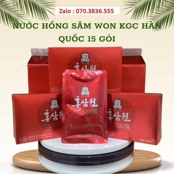 Nước Hồng Sâm Won KGC Hàn Quốc 15 gói