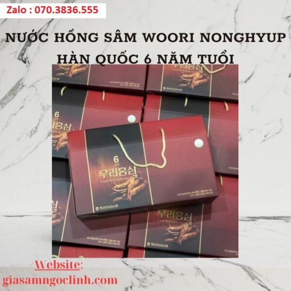 Nước Hồng Sâm Woori NongHyup Hàn Quốc 6 Năm Tuổi