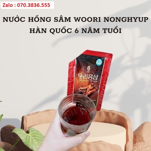 Nước Hồng Sâm Woori NongHyup Hàn Quốc 6 Năm Tuổi
