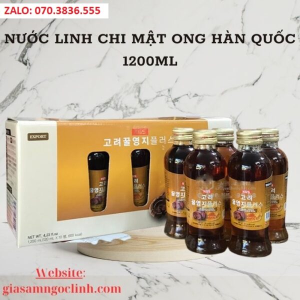 Nước Linh Chi Mật Ong Hàn Quốc 1200ml