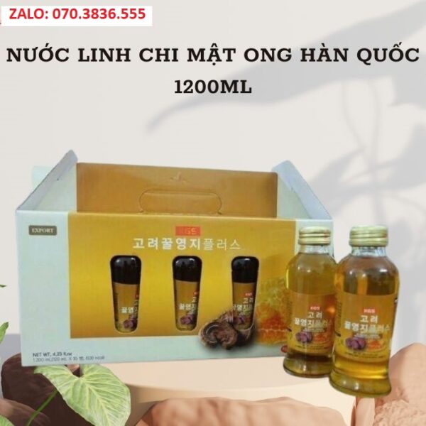 Nước Linh Chi Mật Ong Hàn Quốc 1200ml