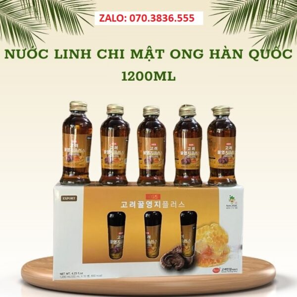 Nước Linh Chi Mật Ong Hàn Quốc 1200ml