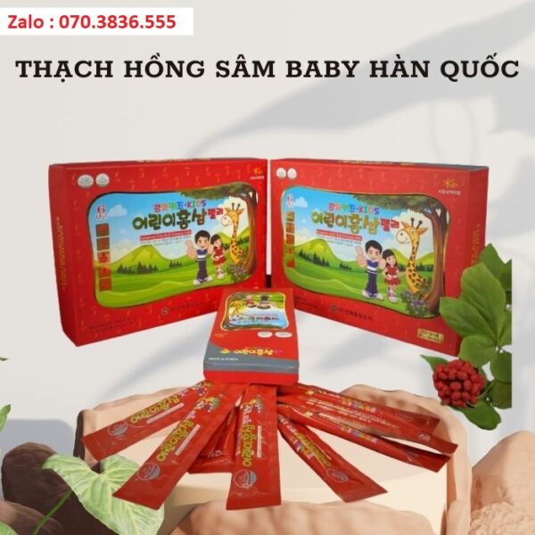 Thạch Hồng Sâm Baby Hàn Quốc