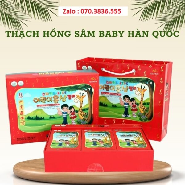 Thạch Hồng Sâm Baby Hàn Quốc