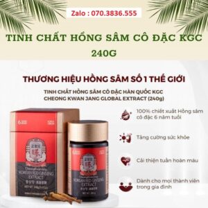 Tinh Chất Hồng Sâm Cô Đặc KGC 240g
