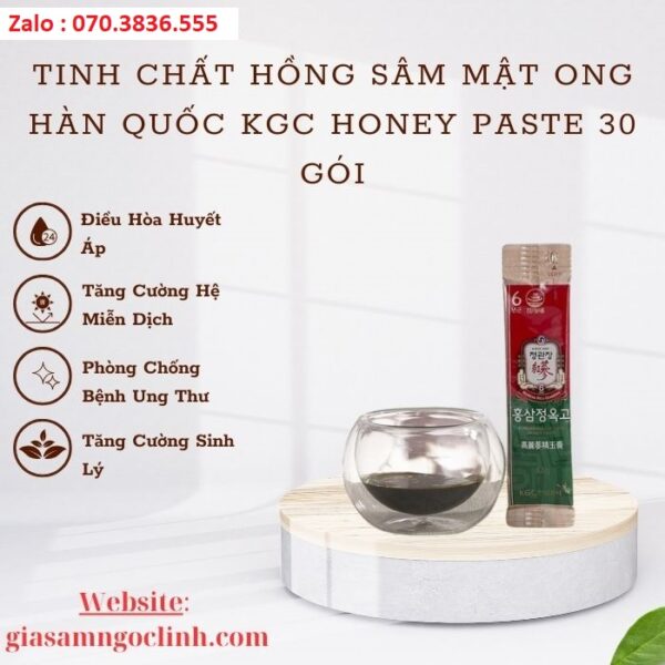 Tinh Chất Hồng Sâm Mật Ong Hàn Quốc KGC Honey Paste 30 Gói
