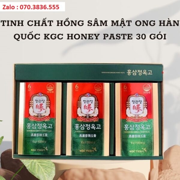 Tinh Chất Hồng Sâm Mật Ong Hàn Quốc KGC Honey Paste 30 Gói