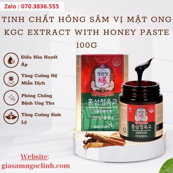 Tinh Chất Hồng Sâm Vị Mật Ong KGC Extract With Honey Paste 100g