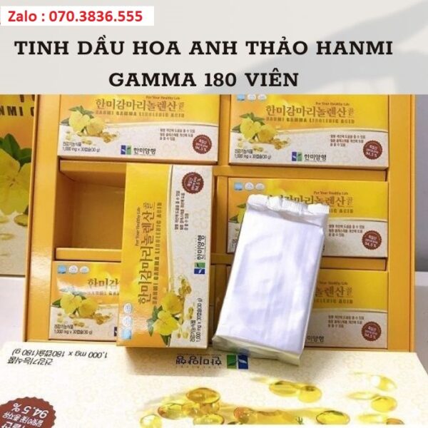 Tinh Dầu Hoa Anh Thảo Hanmi Gamma 180 Viên