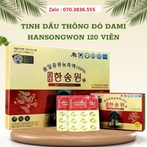 Tinh Dầu Thông Đỏ Dami Hansongwon 120 Viên