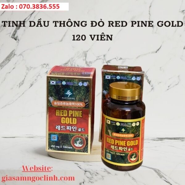 Tinh Dầu Thông Đỏ Red Pine Gold 120 Viên