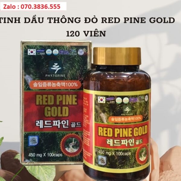 Tinh Dầu Thông Đỏ Red Pine Gold 120 Viên