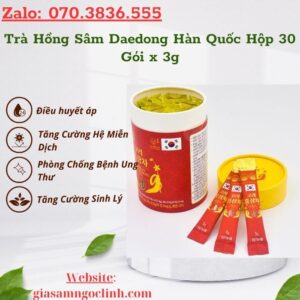 Tra Hong Sam Daedong Han Quoc Hop 30 Goi x 3g 1