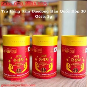 Tra Hong Sam Daedong Han Quoc Hop 30 Goi x 3g 2