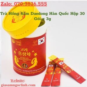 Tra Hong Sam Daedong Han Quoc Hop 30 Goi x 3g 3