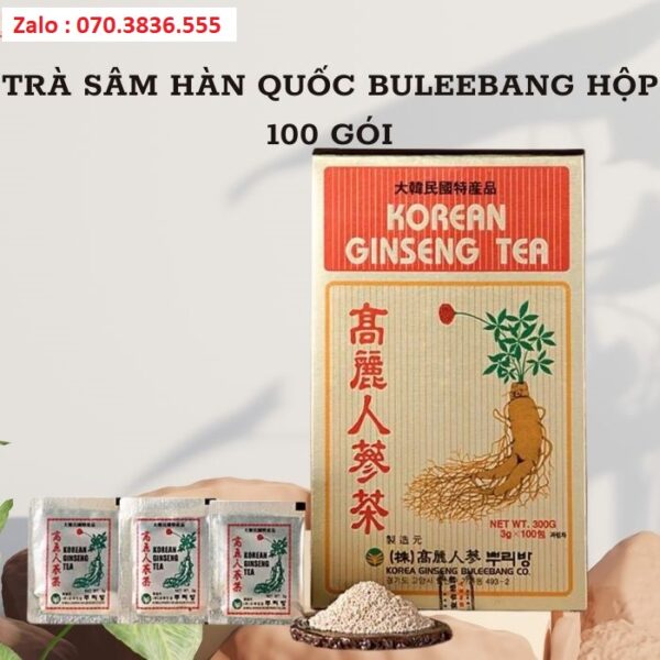 Trà Sâm Hàn Quốc Buleebang Hộp 100 Gói