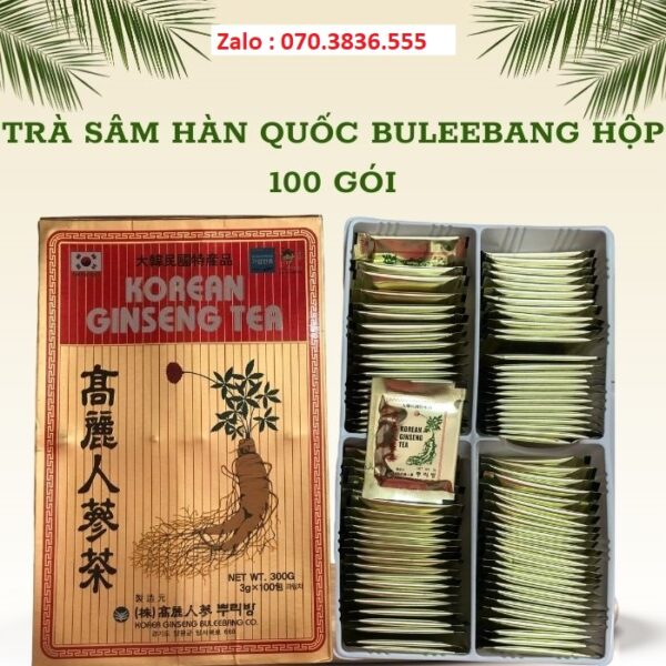 Trà Sâm Hàn Quốc Buleebang Hộp 100 Gói