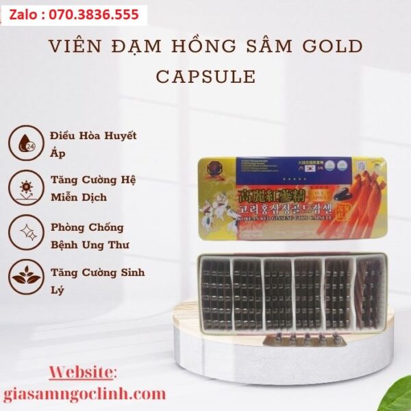 Viên Đạm Hồng Sâm Gold Capsule