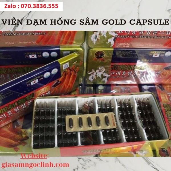 Viên Đạm Hồng Sâm Gold Capsule
