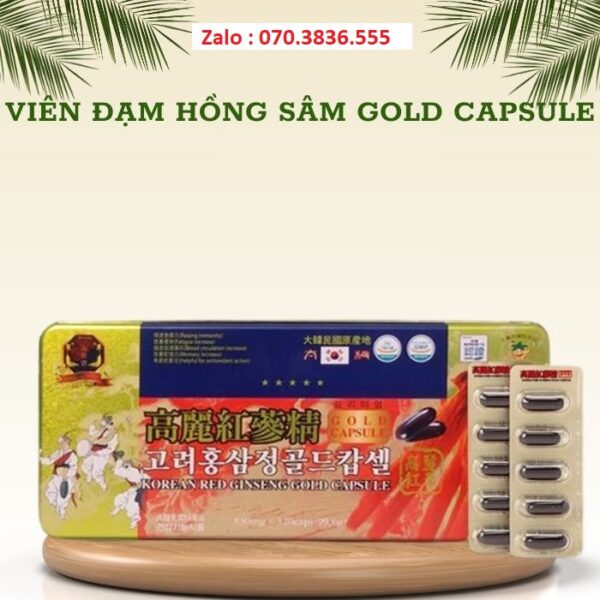 Viên Đạm Hồng Sâm Gold Capsule