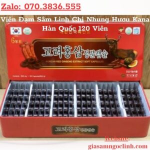 Viên Đạm Sâm Linh Chi Nhung Hươu Kana Hàn Quốc 120 Viên