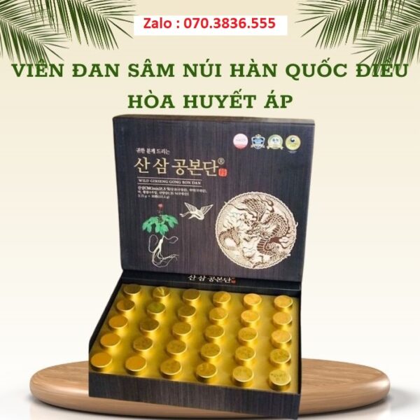 Viên Đan Sâm Núi Hàn Quốc Điều Hòa Huyết Áp
