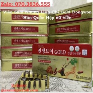 Viên Sâm Nhung Linh Chi Gold Dongwon Hàn Quốc Hộp 60 viên