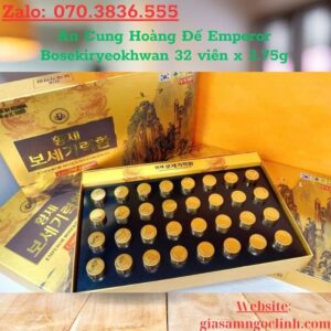 An Cung Hoàng Đế Emperor Bosekiryeokhwan 32 viên x 3.75g An Cung Hoang De Emperor Bosekiryeokhwan 32 vien x 3.75g 2