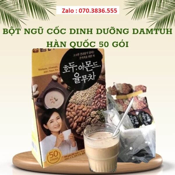 Bột Ngũ Cốc Dinh Dưỡng Damtuh Hàn Quốc 50 gói