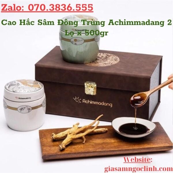 Cao Hắc Sâm Đông Trùng Achimmadang 2 Lọ x 500gr