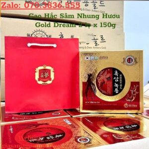 Cao Hac Sam Nhung Huou Gold Dream 2 lo x 150g 2