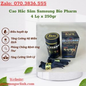 Cao Hắc Sâm Samsung Bio Pharm 4 Lọ x 250gr Cao Hac Sam Samsung Bio Pharm 4 Lo x 250gr 1