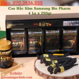 Cao Hắc Sâm Samsung Bio Pharm 4 Lọ x 250gr Cao Hac Sam Samsung Bio Pharm 4 Lo x 250gr 2