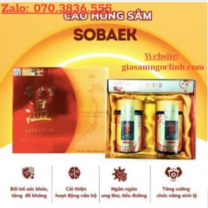 Cao Hong Sam Sobeak 6 Nam Tuoi Han Quoc 2 lo x 240g 1
