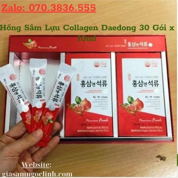 Hồng Sâm Lựu Collagen Daedong 30 Gói x 10ml