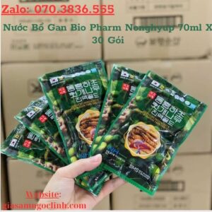 Nước Bổ Gan Bio Pharm Nonghyup 70ml X 30 Gói Nuoc Bo Gan Bio Pharm Nonghyup 70ml X 30 Goi 3