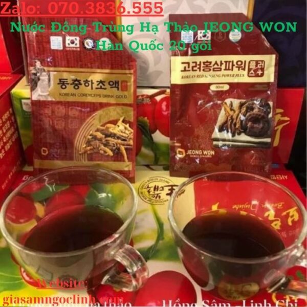 Nước Đông Trùng Hạ Thảo JEONG WON Hàn Quốc 20 gói