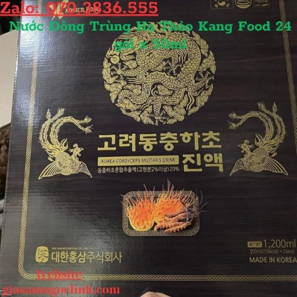 Nước Đông Trùng Hạ Thảo Kang Food 24 gói x 50ml