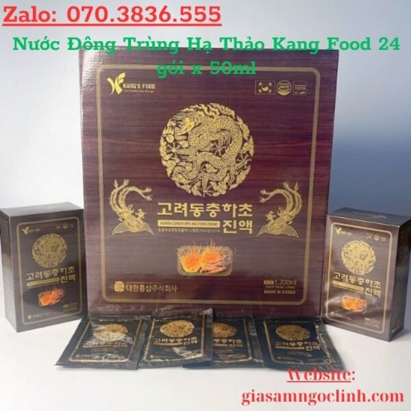 Nước Đông Trùng Hạ Thảo Kang Food 24 gói x 50ml