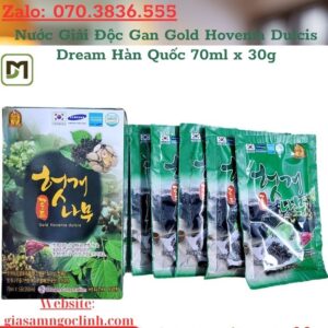 Nuoc Giai Doc Gan Gold Hovenia Dulcis Dream Han Quoc 70ml x 30g 2