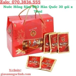 Nuoc Hong Sam BIO Han Quoc 30 goi x 70ml 1