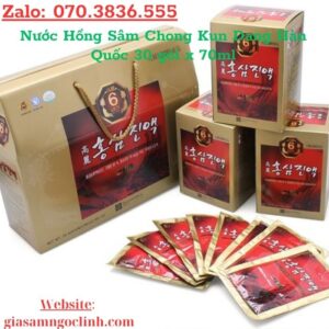 Nuoc Hong Sam Chong Kun Dang Han Quoc 30 goi x 70ml 2