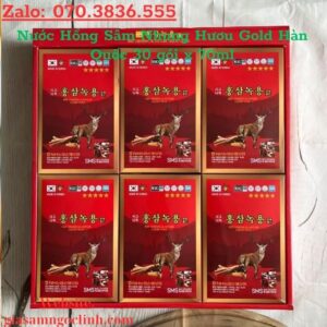 Nuoc Hong Sam Nhung Huou Gold Han Quoc 30 goi x 70ml 2