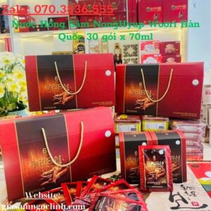 Nuoc Hong Sam NongHyup Woori Han Quoc 30 goi x 70ml 3