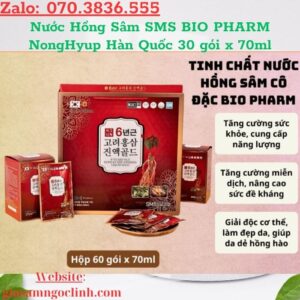Nuoc Hong Sam SMS BIO PHARM NongHyup Han Quoc 30 goi x 70ml 1