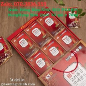 Nuoc Hong Sam SMS BIO PHARM NongHyup Han Quoc 30 goi x 70ml 3