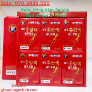 Nước Hồng Sâm Samjin Hộp 30 gói x 70 ml Nuoc Hong Sam Samjin Hop 30 goi x 70 ml 2